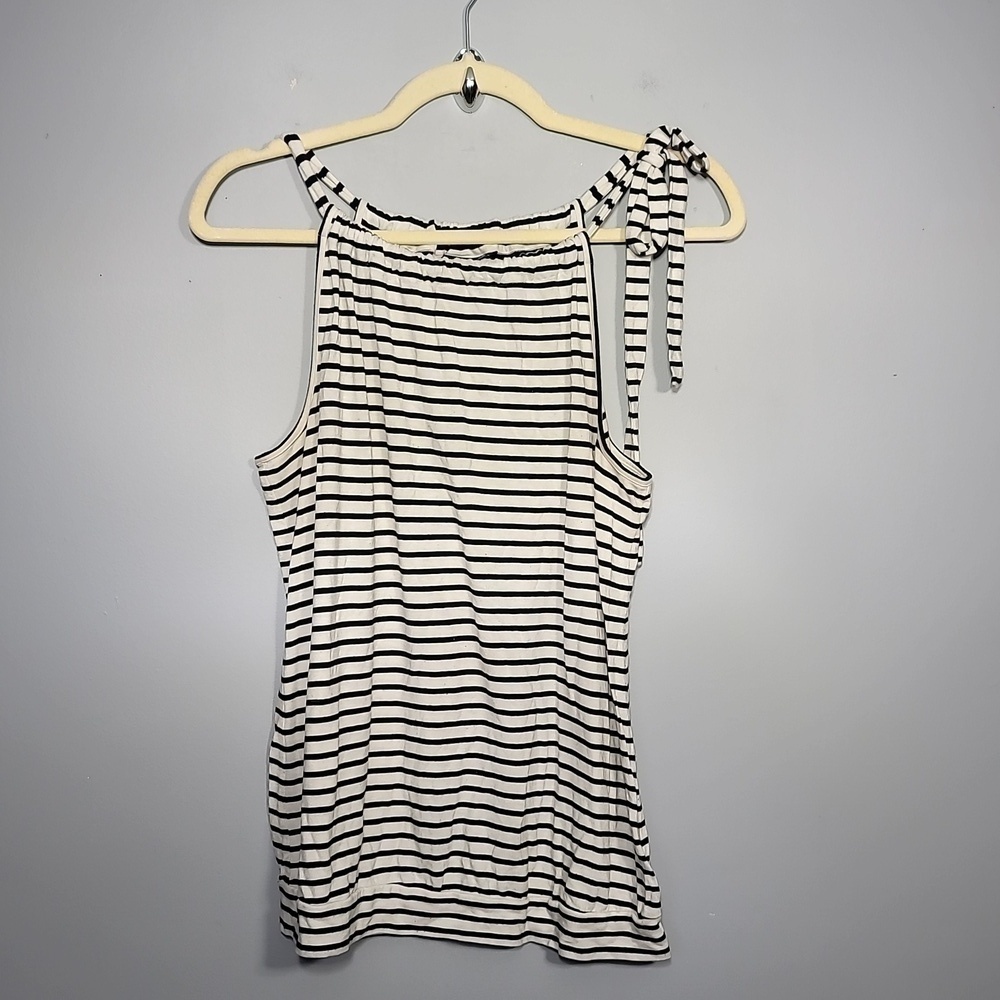 The Limited Y2K Striped Black & White Top